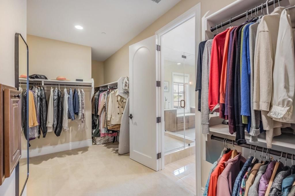 Bathroom, Glass Shower, Interior, Recessed Lighting, Walk-in Closets