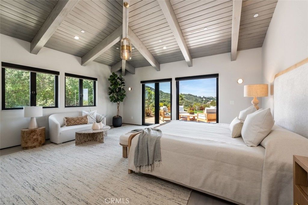 Bedroom, Interior, Recessed Lighting, Wooden Beams, Wooden Ceilings