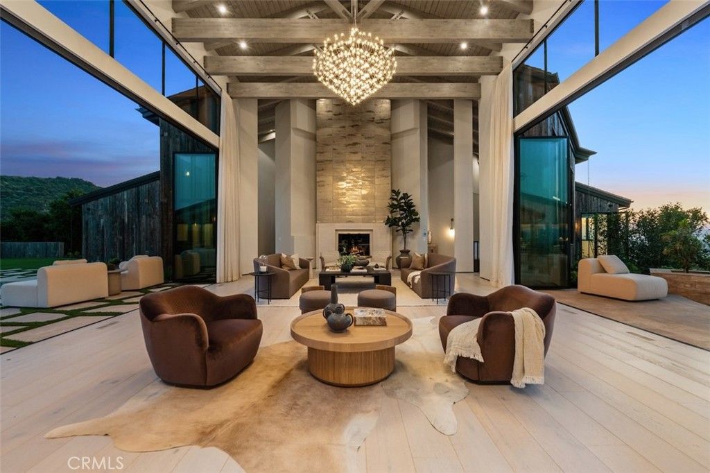 Fireplace, Interior, Living room, Stone Walls, Wood Texture Flooring