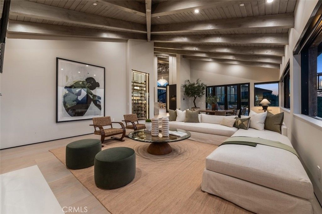 Interior, Living room, Recessed Lighting, Wooden Beams, Wooden Ceilings, Wood Texture Flooring
