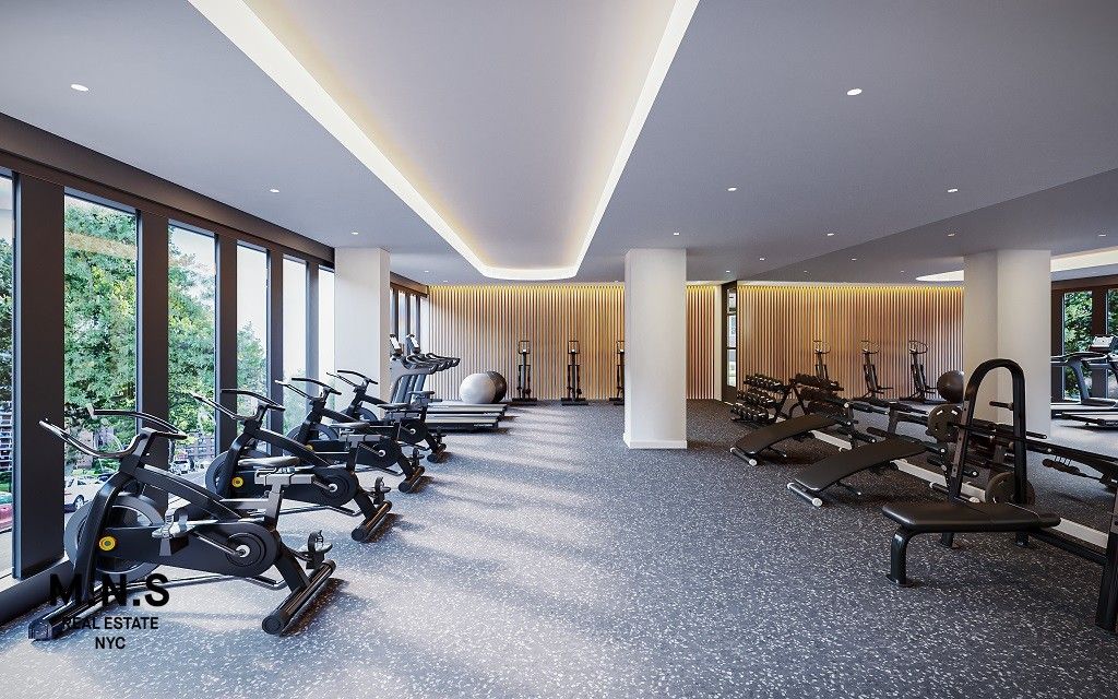 Fitness Equipment, Gym, Interior, Recessed Lighting
