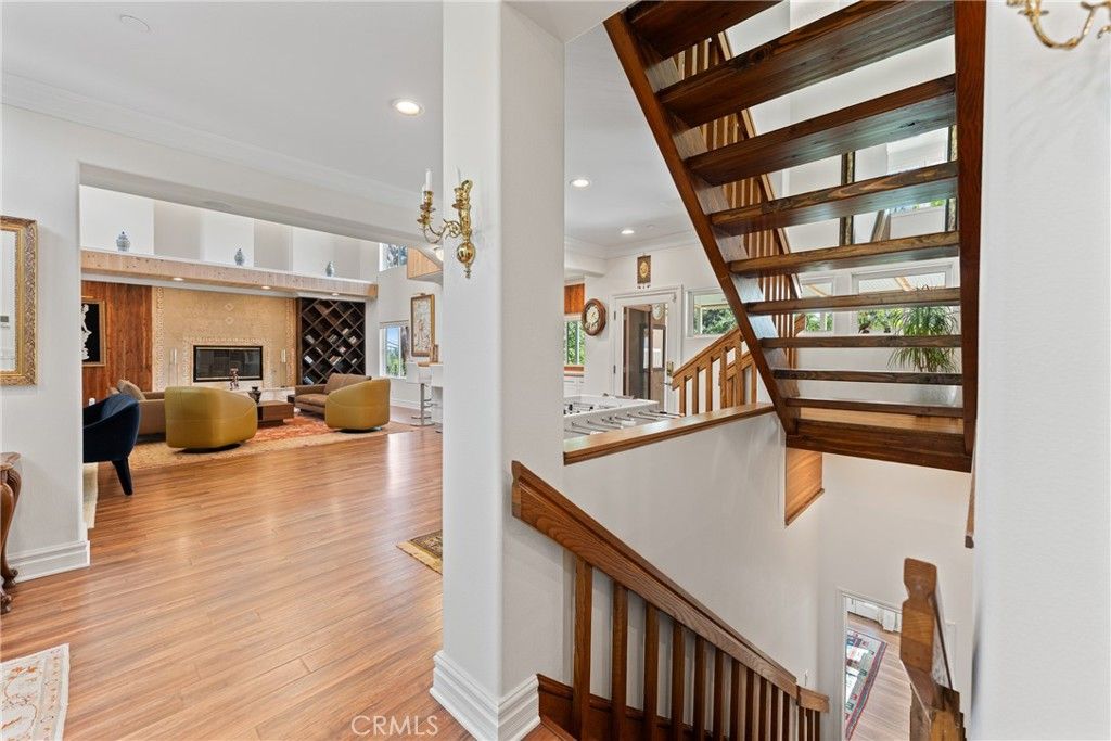 Fireplace, Interior, Living room, Pendant Lights, Recessed Lighting, Wood Texture Flooring