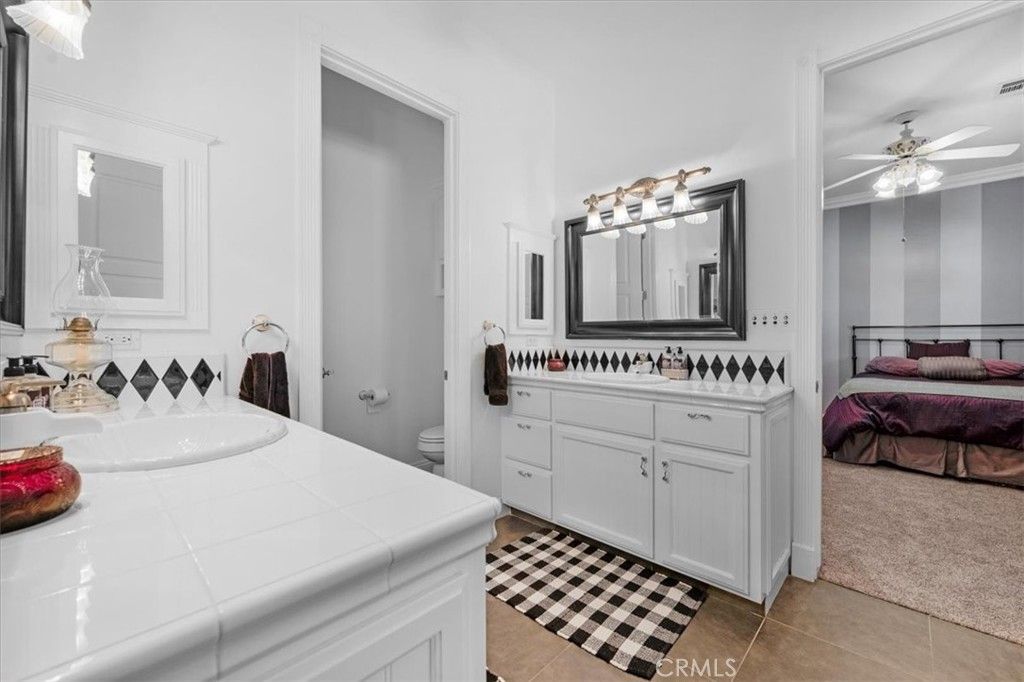Bathroom, Bedroom, Dual Sink Vanities, Interior, Tile Countertops