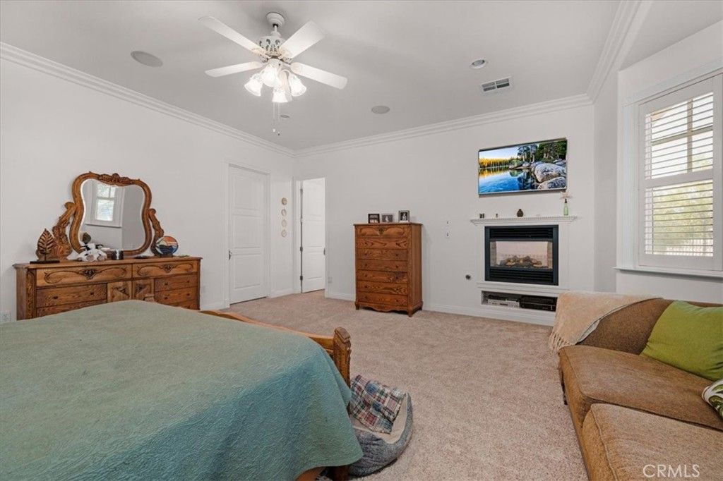 Bedroom, Fireplace, Interior
