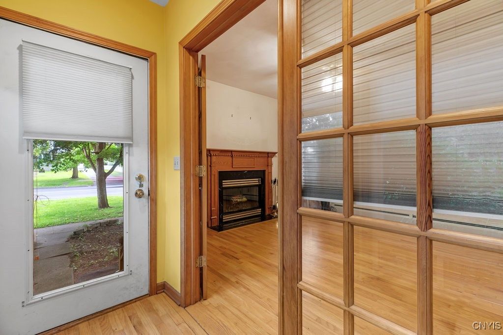 Fireplace, Interior, Wood Texture Flooring