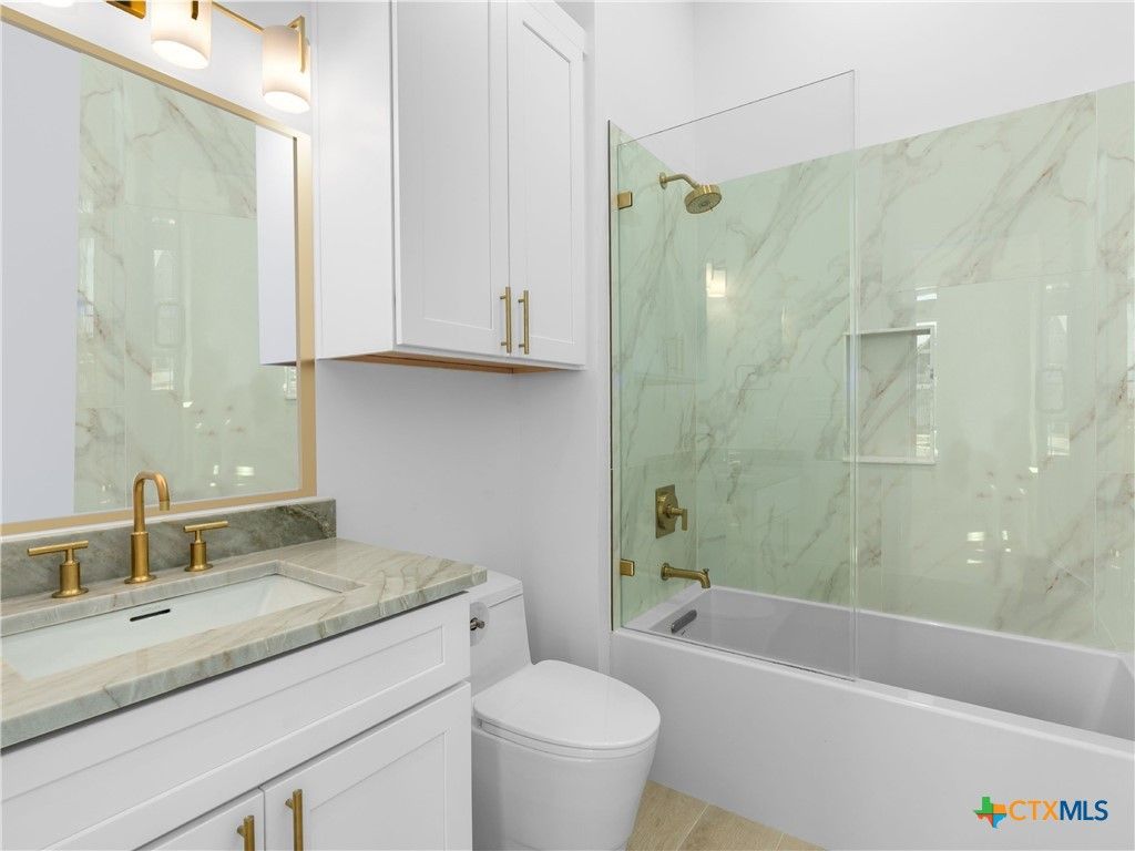 Bathroom, Glass Shower, Interior, Marble Walls