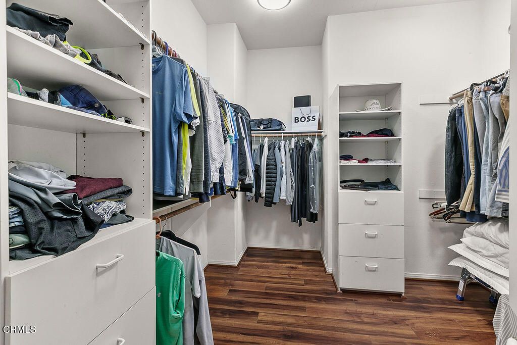 Interior, Walk-in Closets, Wood Texture Flooring