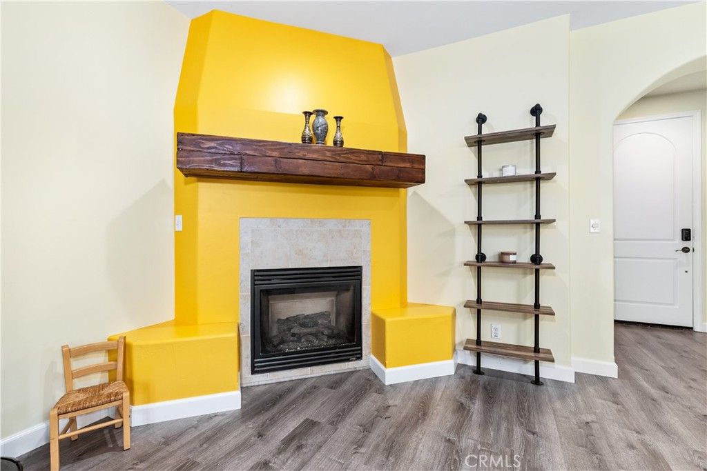Fireplace, Interior, Wood Texture Flooring