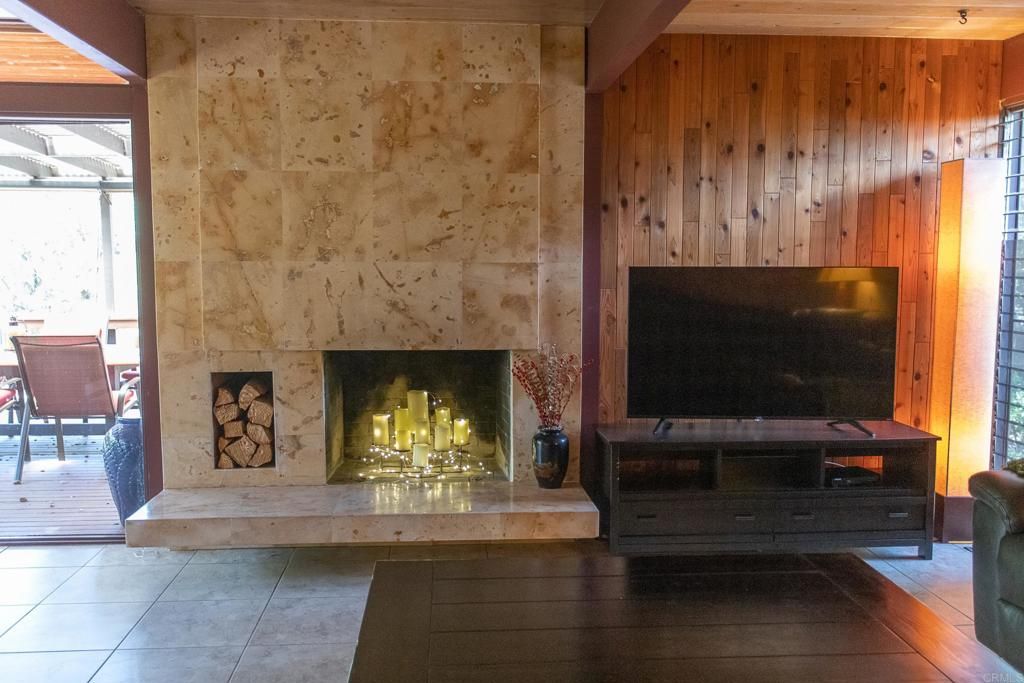 Fireplace, Interior, Wooden Walls