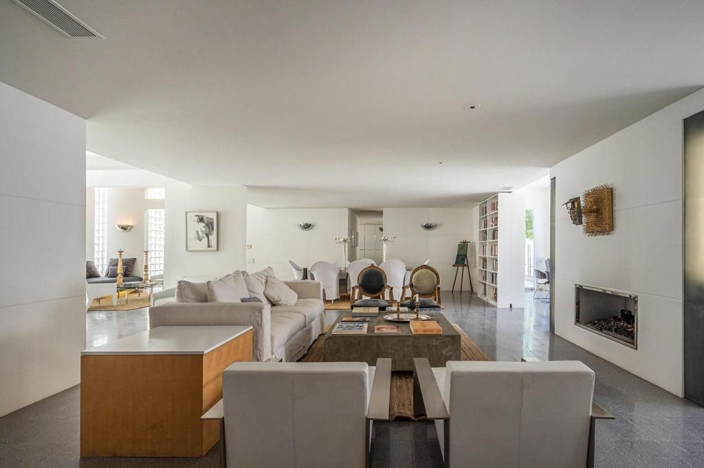 Dining room, Fireplace, Interior, Living room