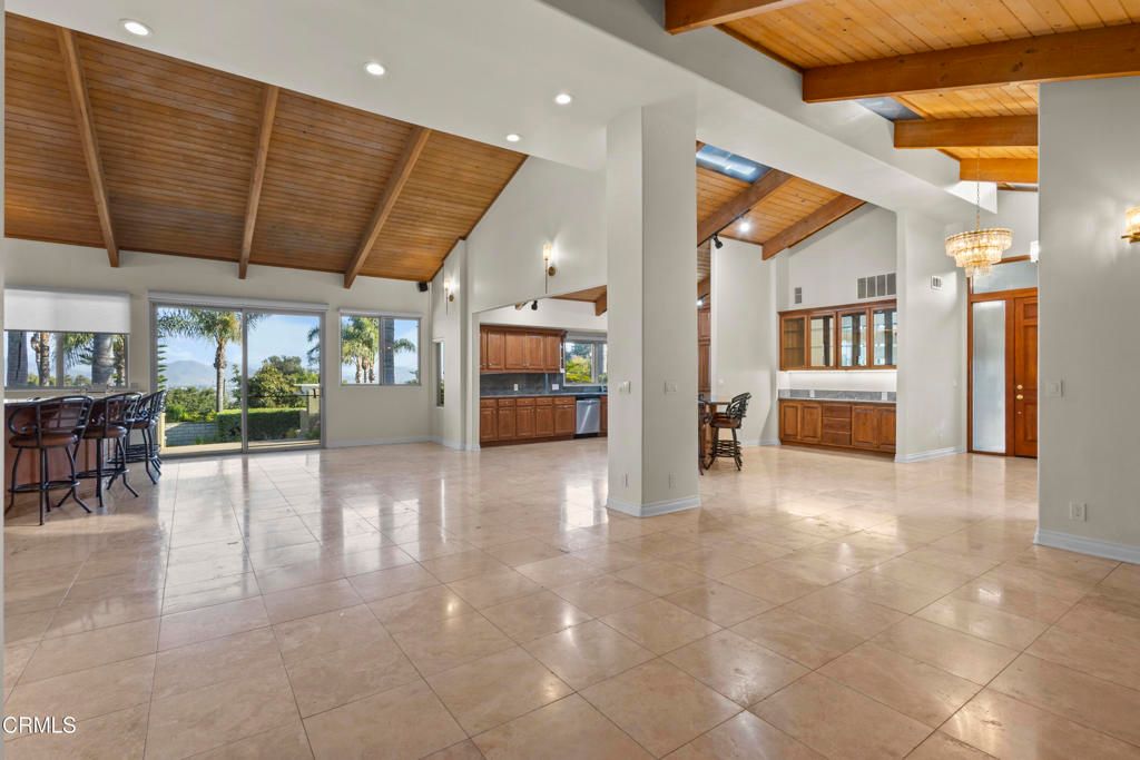 Interior, Kitchen, Recessed Lighting, Wooden Beams, Wooden Ceilings