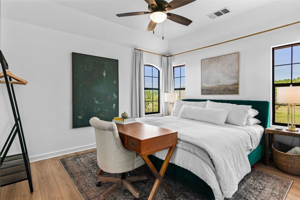 Bedroom, Home Office, Interior, Wood Texture Flooring