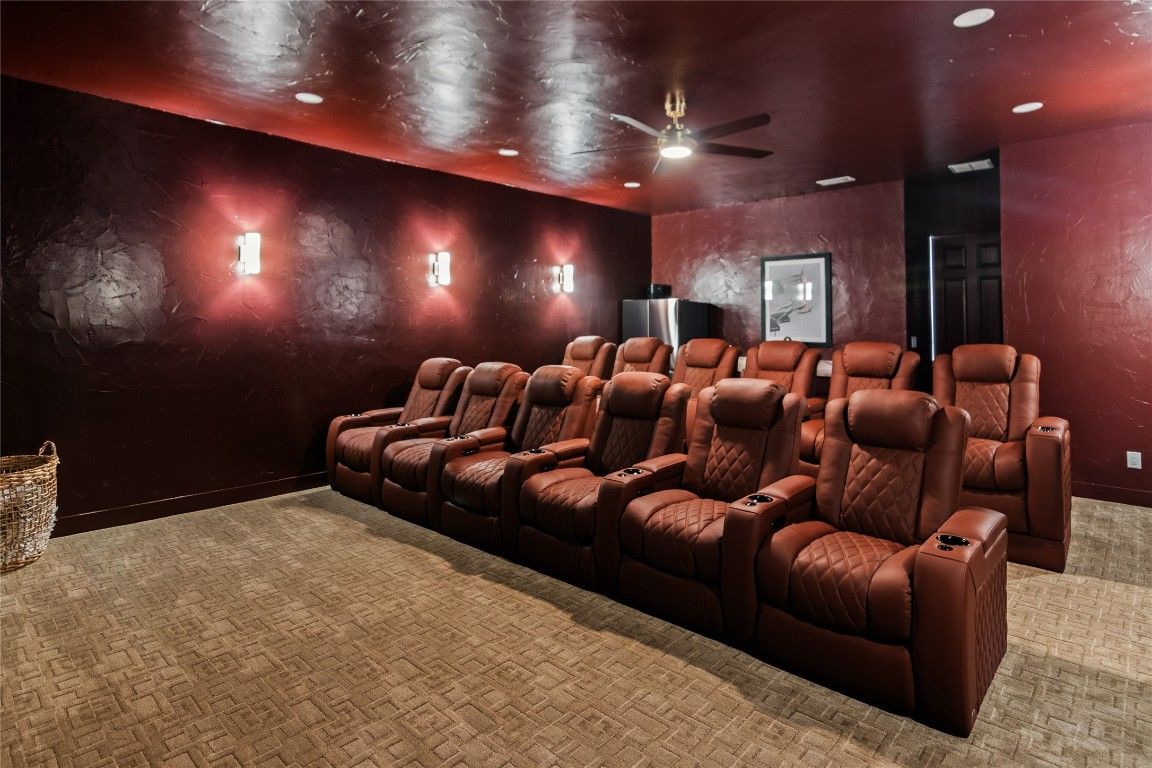 Home Theatre Room, Interior, Recessed Lighting, Theatre Room
