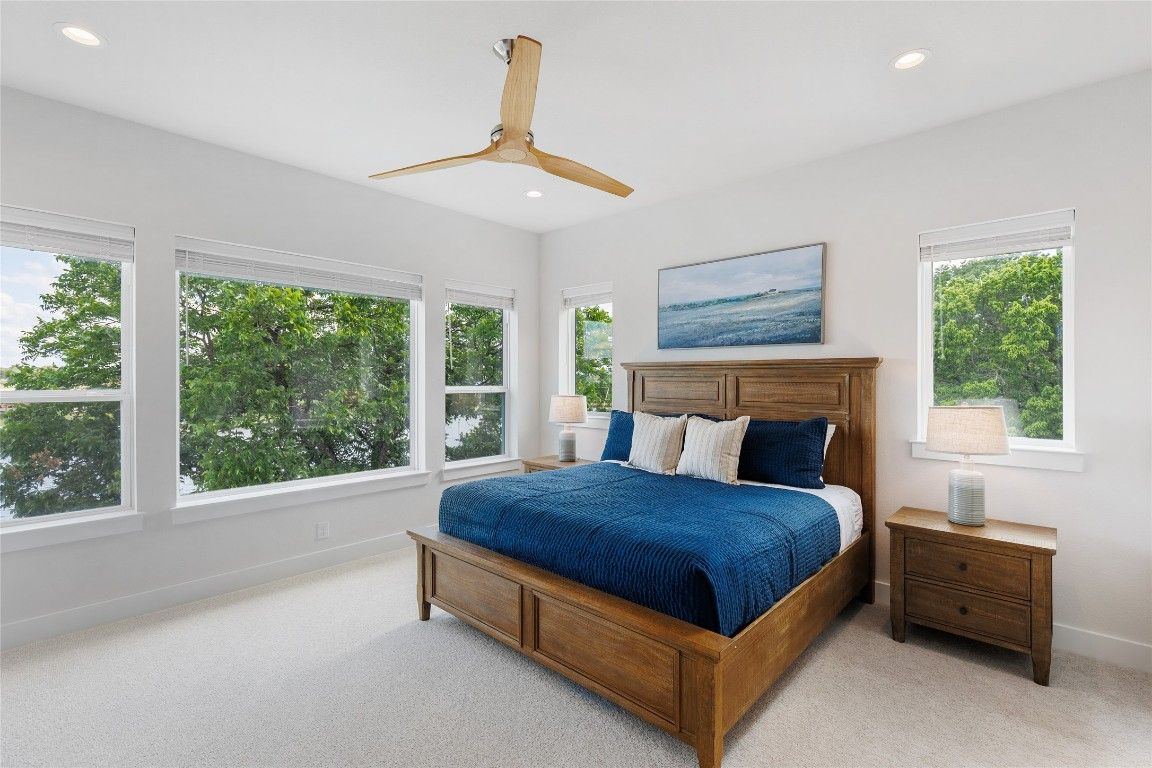 Bedroom, Interior, Recessed Lighting