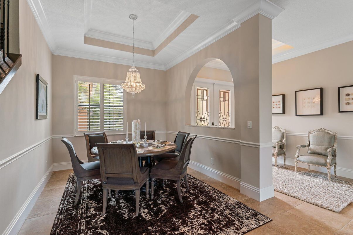 Dining room, Interior, Pendant Lights