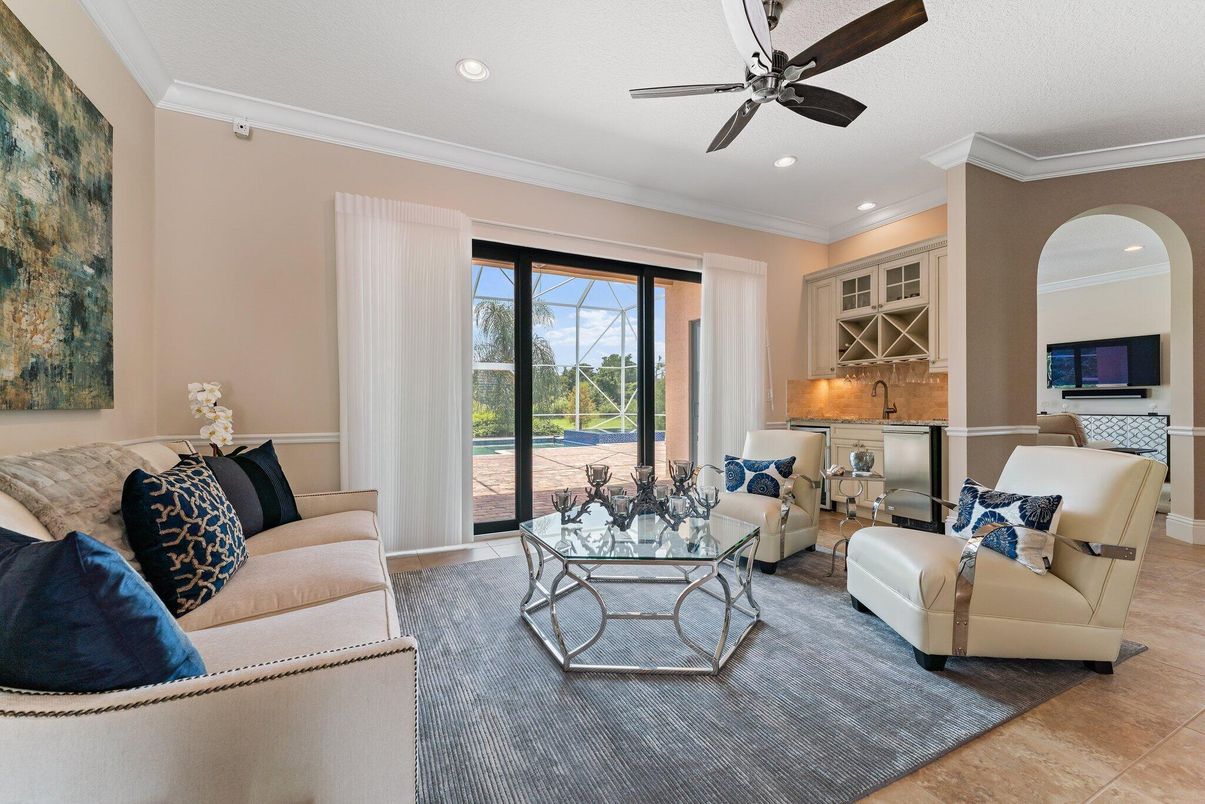 Interior, Living room, Recessed Lighting