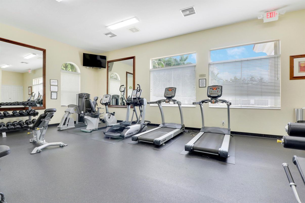 Fitness Equipment, Interior, Recessed Lighting
