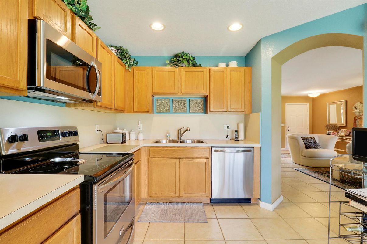 Interior, Kitchen, Recessed Lighting, Stainless Steel Appliances