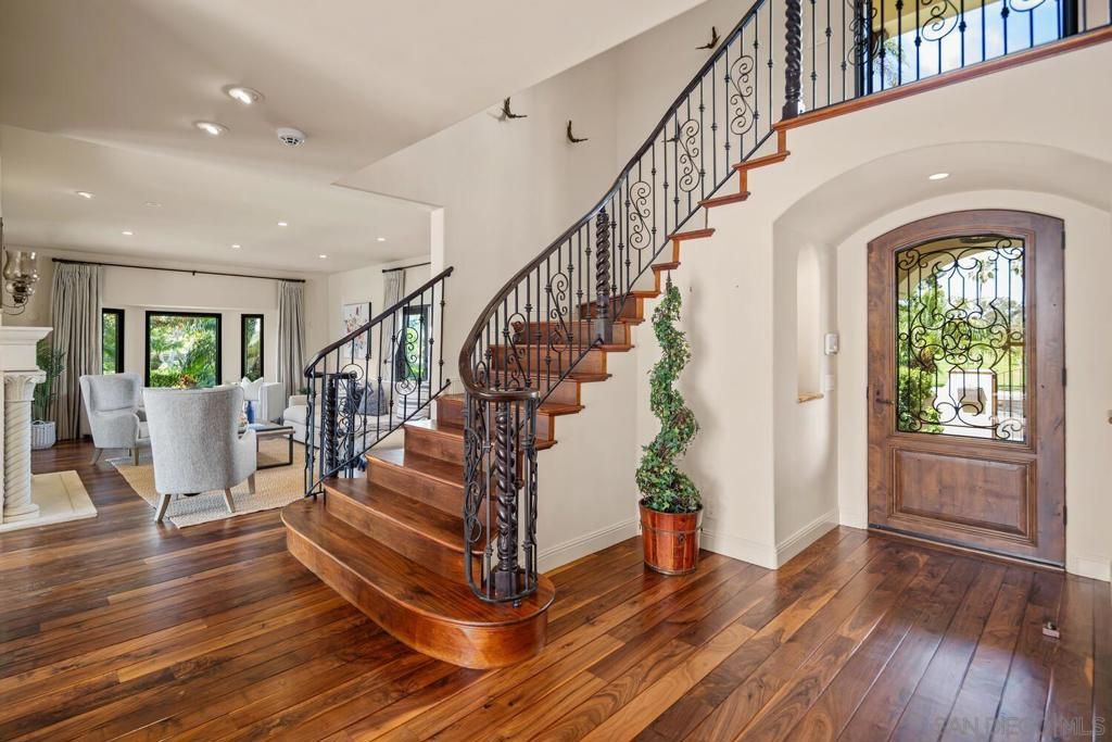 Fireplace, Interior, Recessed Lighting, Wood Texture Flooring