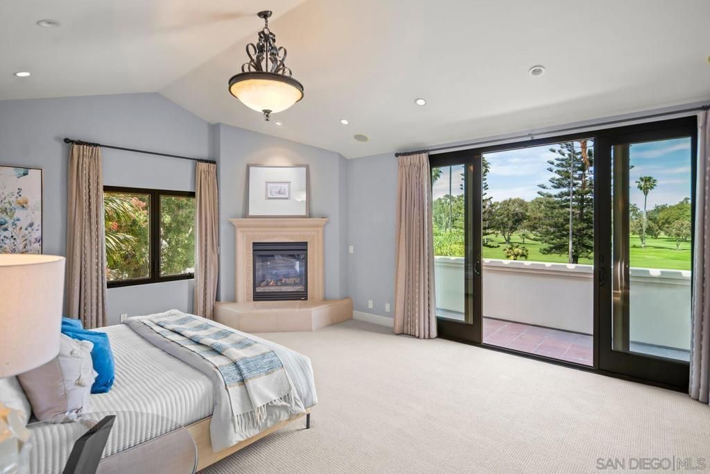 Bedroom, Fireplace, Interior, Pendant Lights, Recessed Lighting