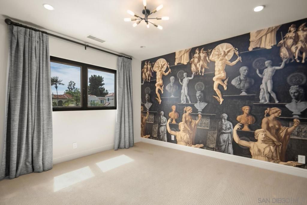 Empty room, Interior, Pendant Lights, Recessed Lighting