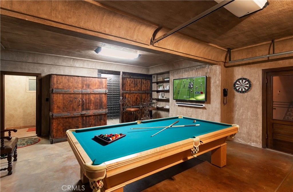 Billiard Table, Game Room, Interior, Wooden Walls
