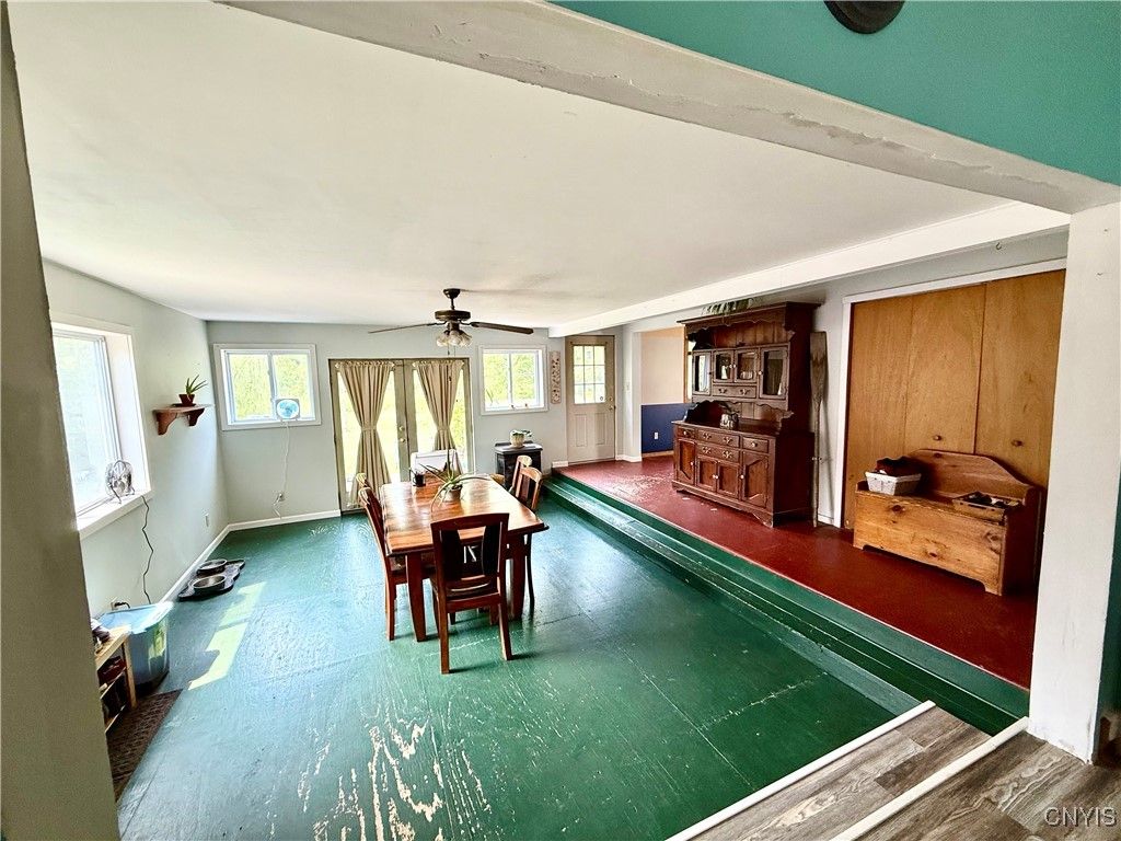 Dining room, Interior, Wood Texture Flooring