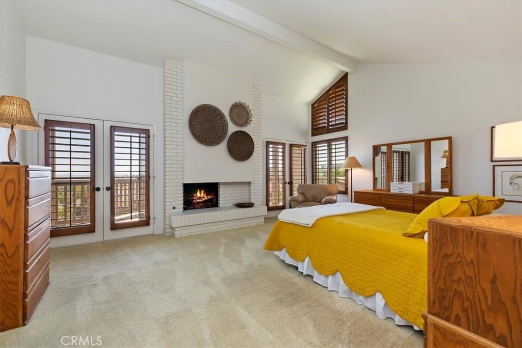 Bedroom, Fireplace, Interior