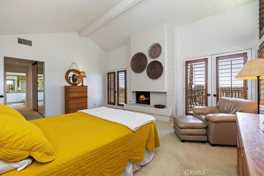 Bedroom, Fireplace, Interior
