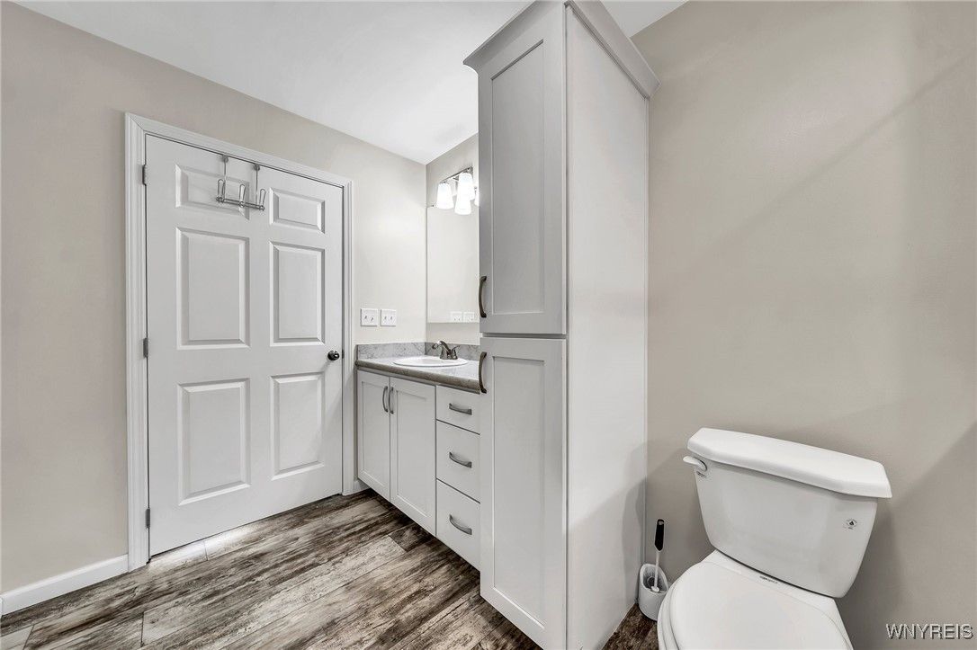 Bathroom, Interior, Wood Texture Flooring