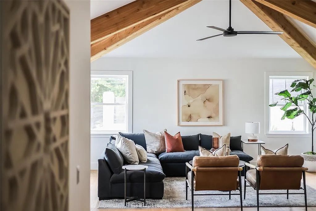 Interior, Living room, Wooden Beams