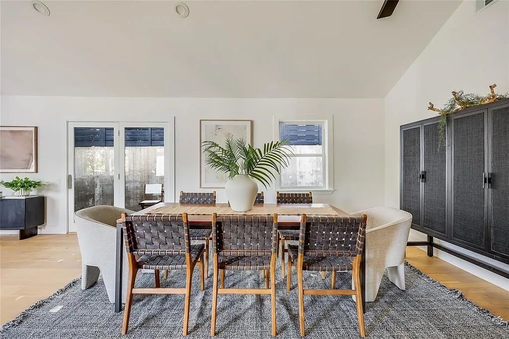 Dining room, Interior, Wood Texture Flooring