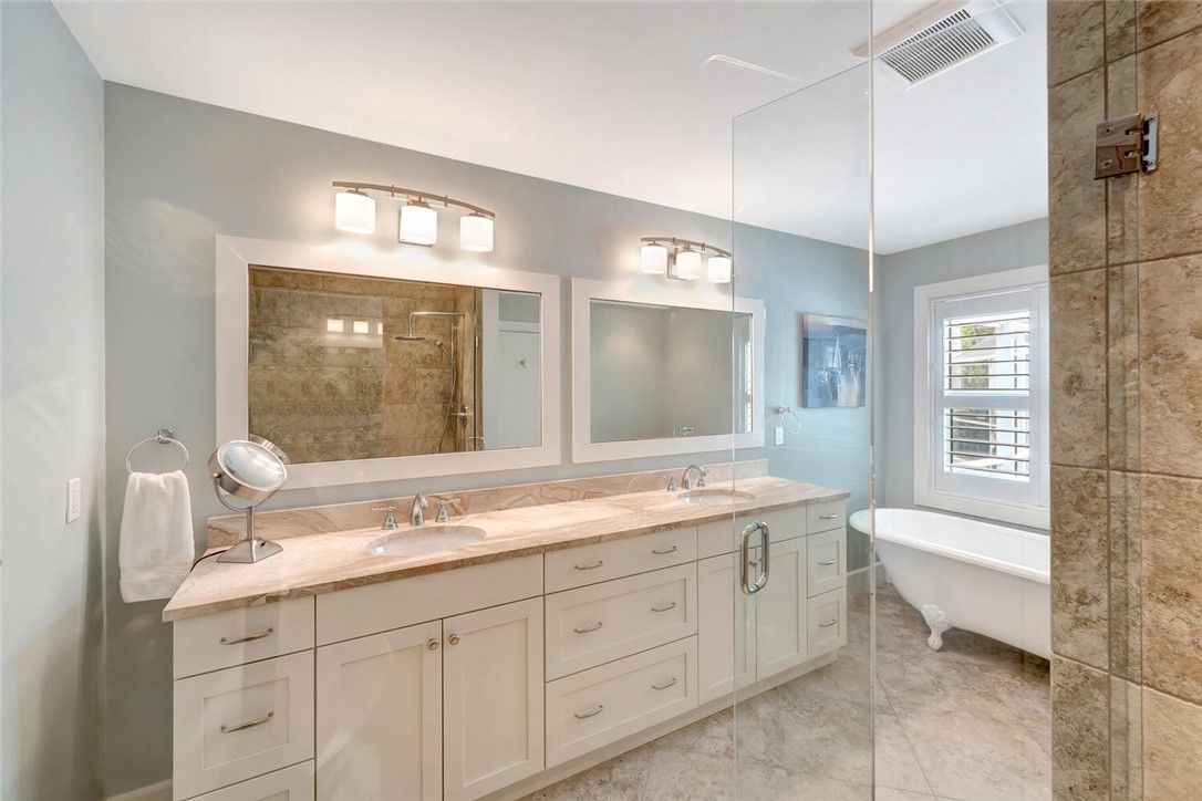 Bathroom, Dual Sink Vanities, Free Standing Baths, Interior