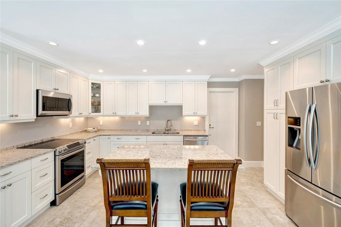 Interior, Kitchen, Recessed Lighting, Stainless Steel Appliances