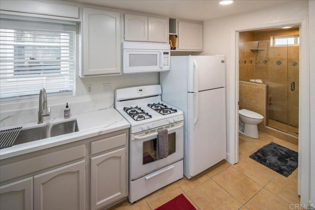 Bathroom, Glass Shower, Interior, Kitchen, Recessed Lighting