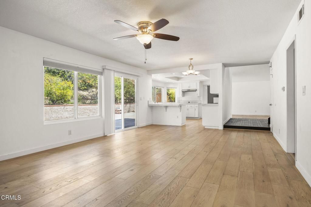 Empty room, Interior, Kitchen, Wood Texture Flooring