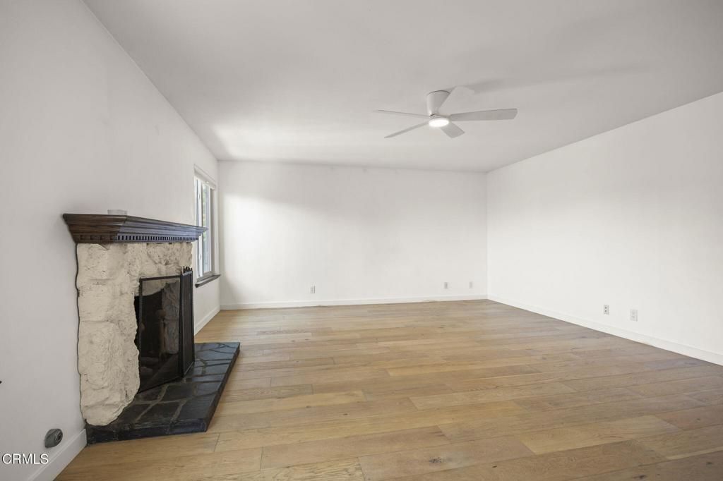 Empty room, Fireplace, Interior, Wood Texture Flooring