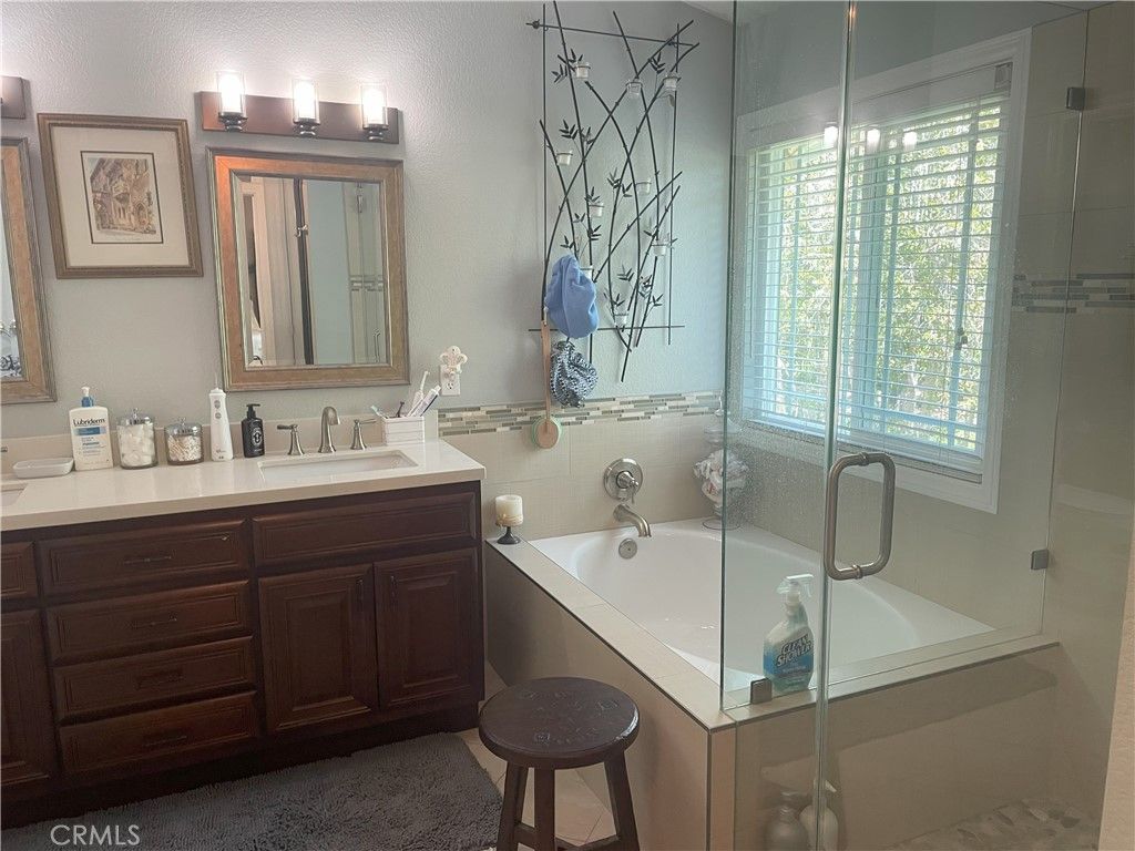 Bathroom, Dual Sink Vanities, Glass Shower, Interior