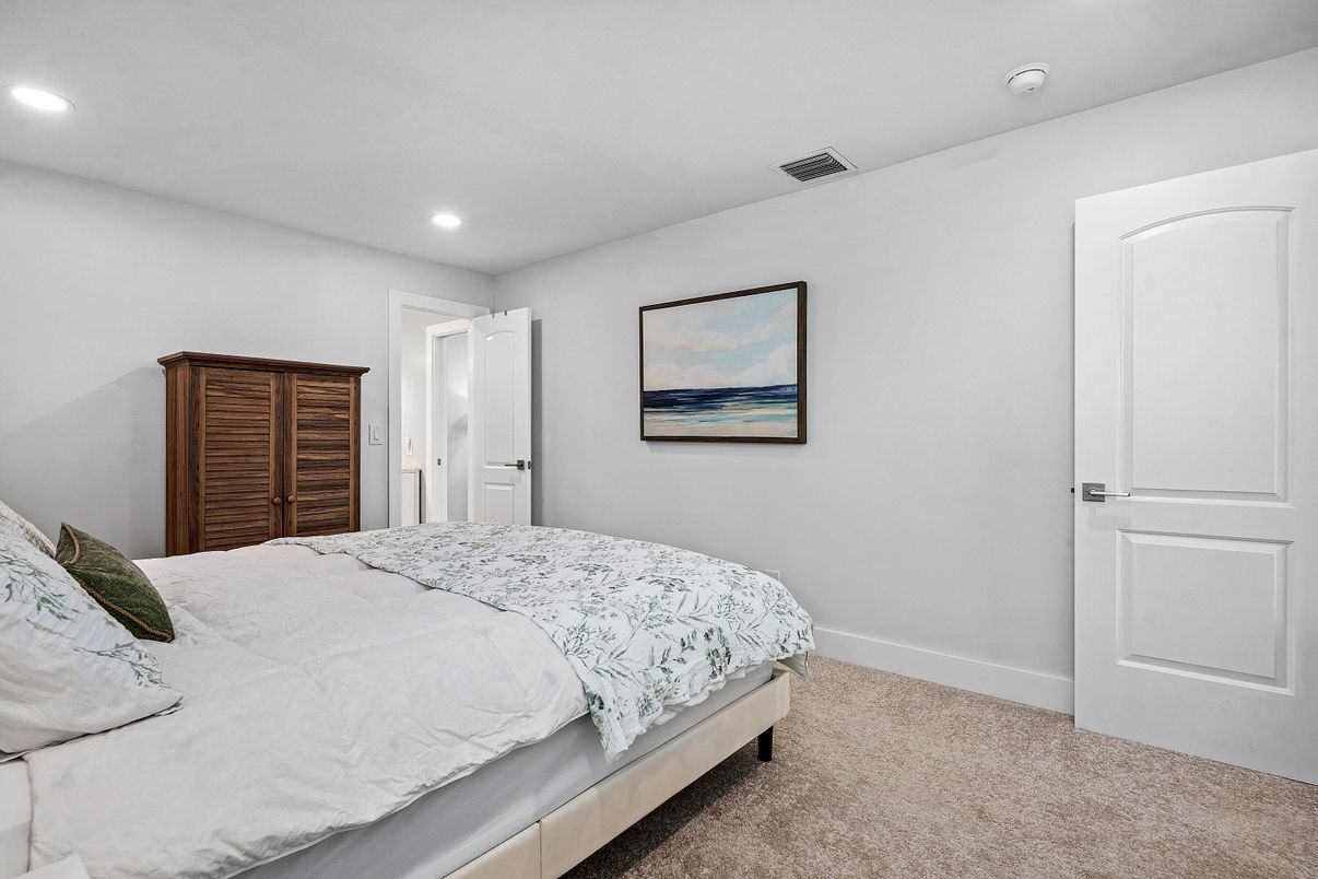 Bedroom, Interior, Recessed Lighting