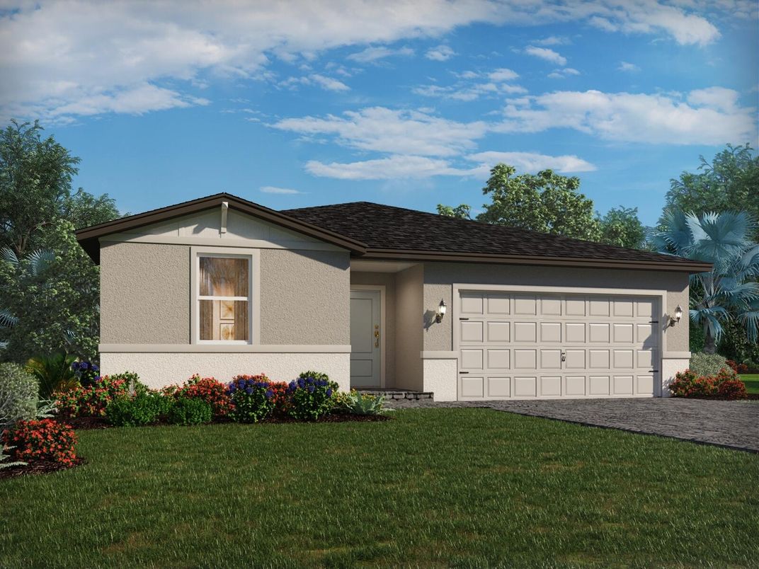 Attached, Exterior, Facade, Ranch