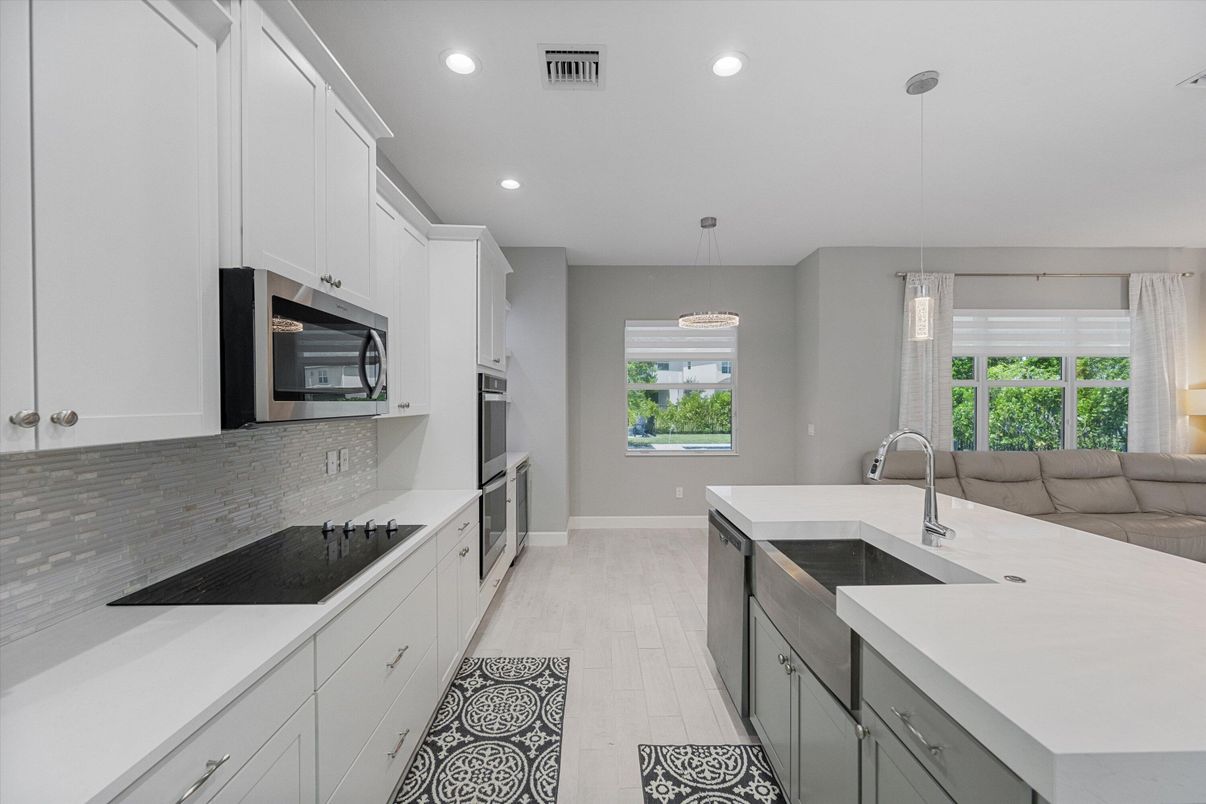 Interior, Kitchen, Pendant Lights, Recessed Lighting, Stainless Steel Appliances