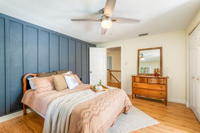 Bedroom, Interior, Wood Texture Flooring