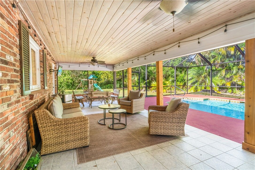 Glass Ceilings, Interior, Living room, Pool, Stone Walls, Sun Room, Wooden Ceilings