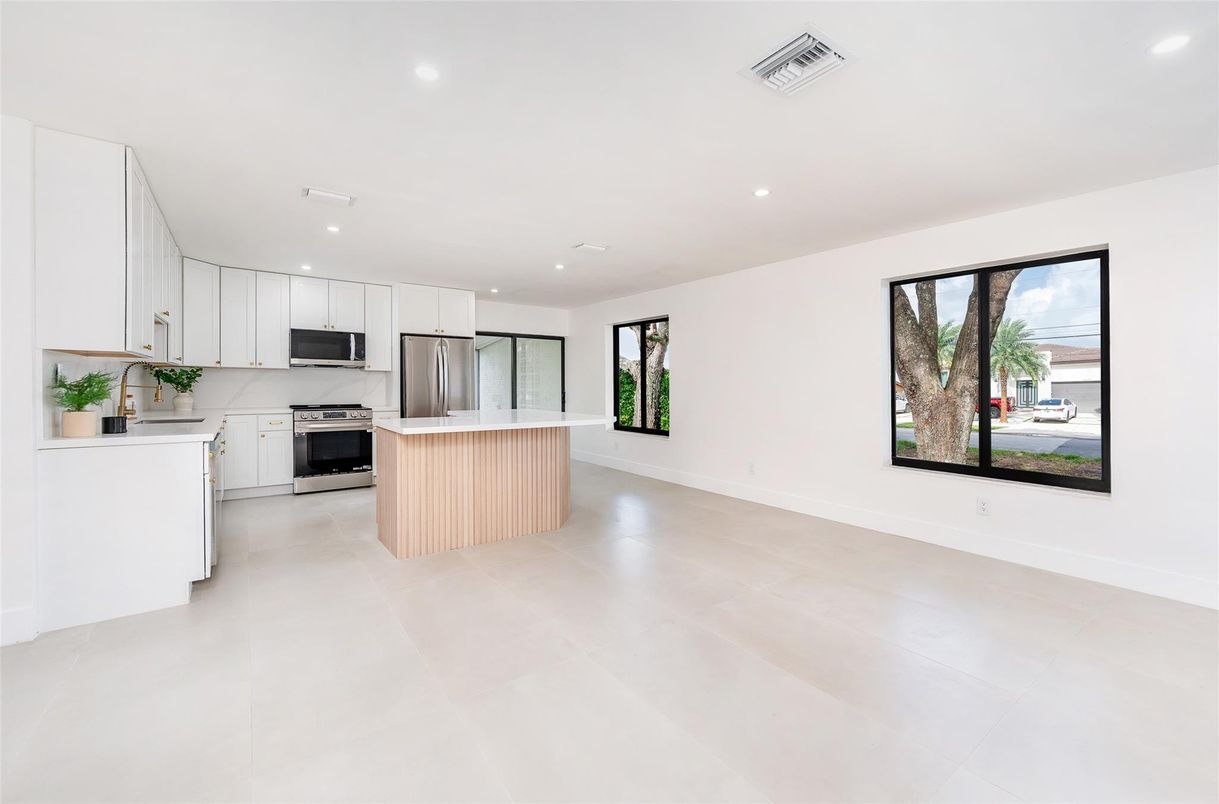 Interior, Kitchen, Recessed Lighting, Stainless Steel Appliances
