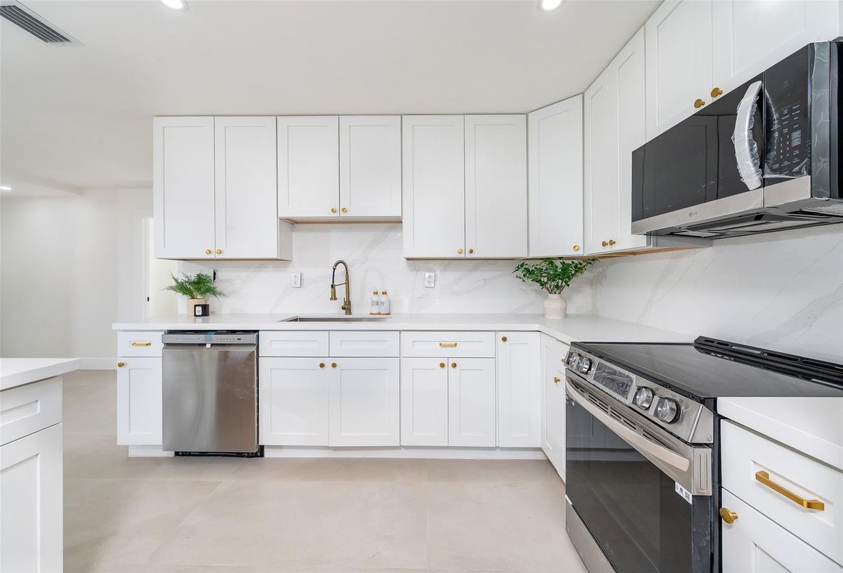 Interior, Kitchen, Recessed Lighting, Stainless Steel Appliances
