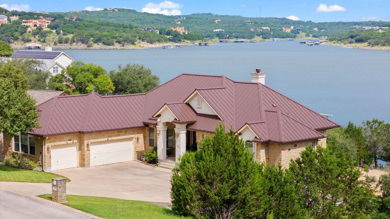 Attached, Exterior, Facade, Water, French Provincial