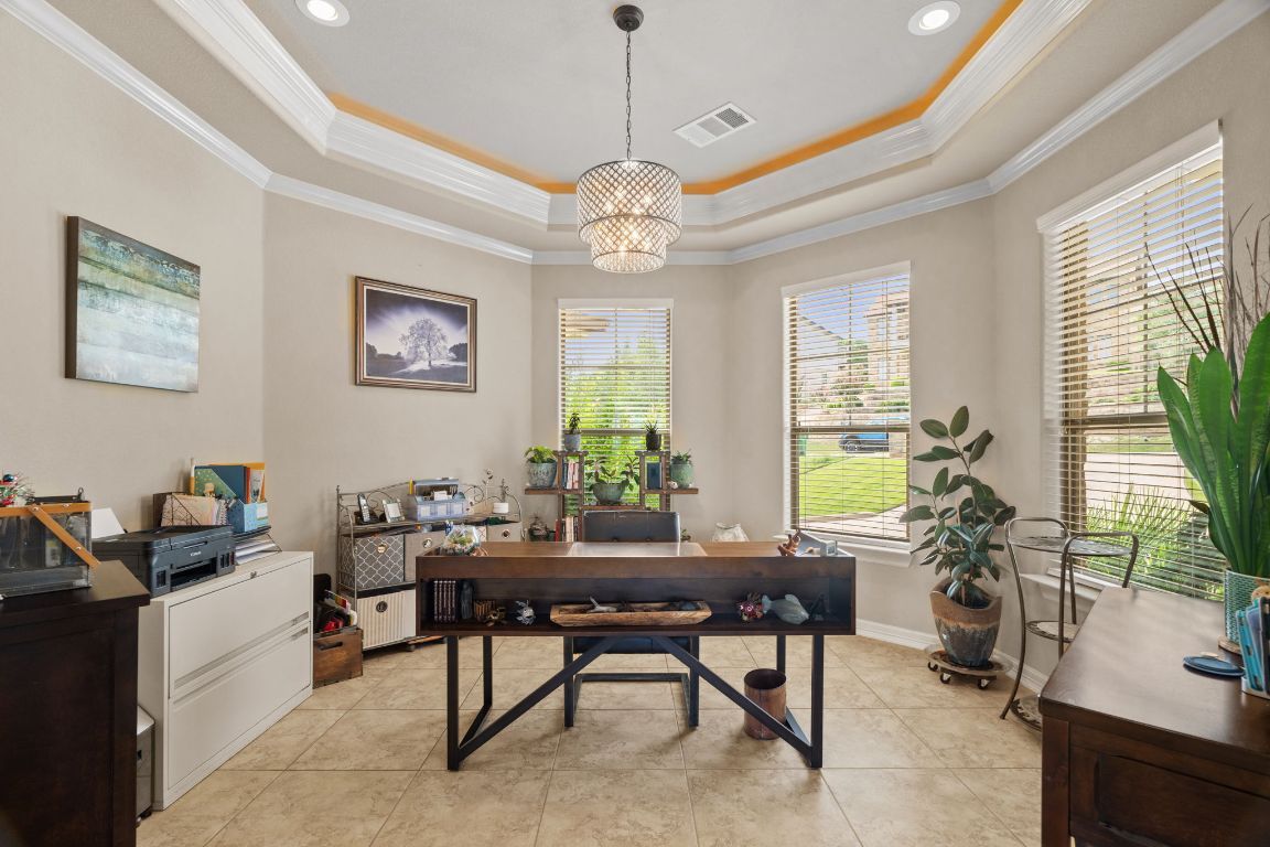 Home Office, Interior, Pendant Lights, Recessed Lighting