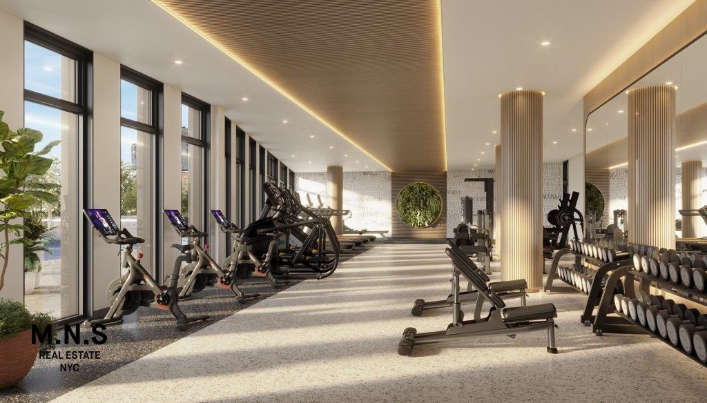 Fitness Equipment, Gym, Interior, Recessed Lighting