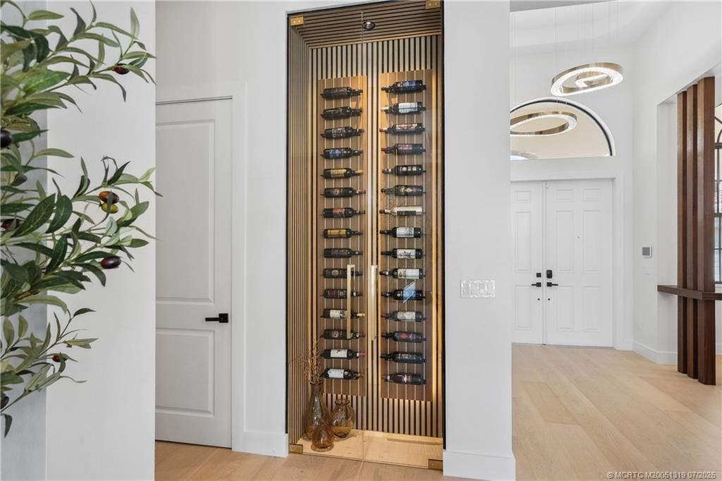 Interior, Pendant Lights, Wine Storage, Wood Texture Flooring