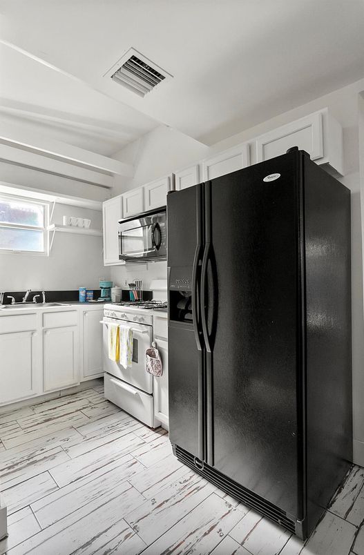 Interior, Kitchen, Wood Texture Flooring